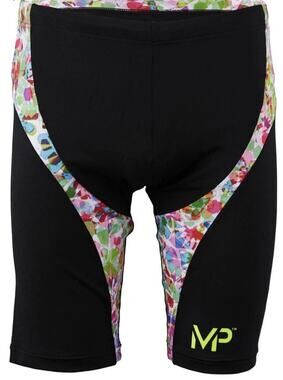 NWT Michael Phelps PRISMA JAMMER Tech Suit Men's Swim Black Multicolor Size 36